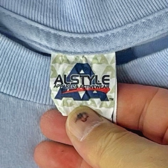 ALSTYLE HUNDRED PEAKS SIERRA CLUB Men's Light Blue Crew Neck T-shirt w Logo XL - Picture 4 of 4